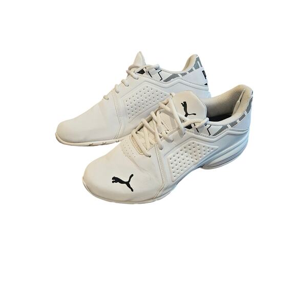 Puma Viz Runner Repeat white athletic sneakers mens 10 thick cushion - Picture 1 of 9